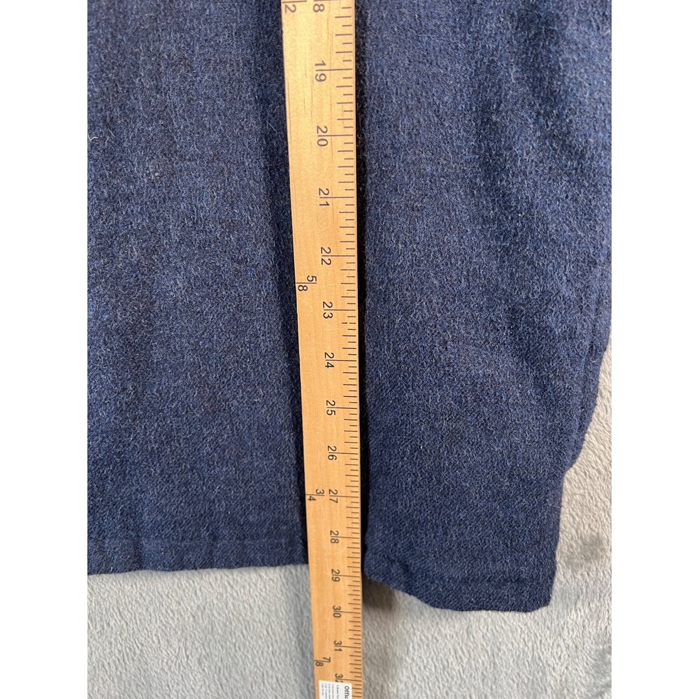 Patagonia Insulated Fjord Flannel Jacket Mens Large Navy Blue Shacket 27640 - Picture 5 of 11